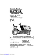 Craftsman 917.28910 Operator's Manual