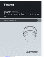 Vivotek SD8161 Quick Installation Manual