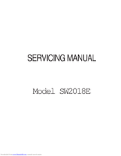 Janome SW-2018E Servicing Manual
