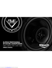 Klipsch IC-525-T Owner's Manual