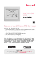 Honeywell Wi-Fi VisionPRO 8000 series User Manual