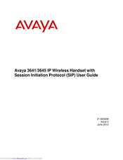 Avaya 3645 User Manual