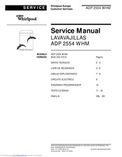 Whirlpool LAVAVAJILLAS ADP 2554 WHM Service Manual