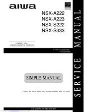Aiwa NSX-A223 Simple Manual