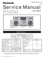 Panasonic SC-TM23 Service Manual