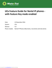 Nortel 12 Series Features Manual