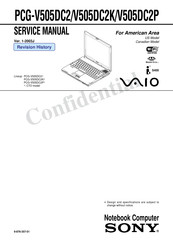 Sony VAIO PCG-V505DC2 Series Service Manual