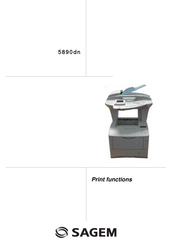 Sagem 5890dn Print Functions