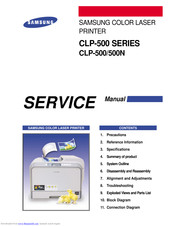 Samsung CLP 500 Service Manual