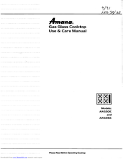 Amana AKG35E Use And Care Manual