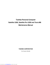 Toshiba Tecra M8 Maintenance Manual
