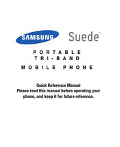 Samsung Suede Quick Reference Manual