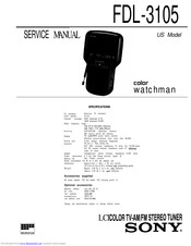 Sony FDL-3105 Service Manual