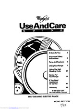 Whirlpool RF377PXY Use And Care Manual