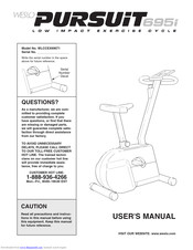 Weslo PERSUIT 695i User Manual