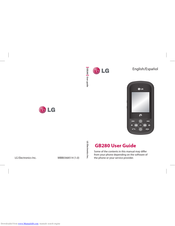 LG GB280 User Manual