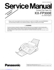 Panasonic KX-FP300E Service Manual