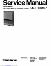 Panasonic KX-T3081 0-1 Service Manual