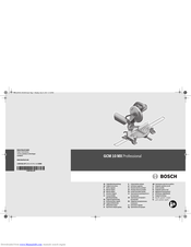 Bosch GCM 10 MX Professiona Original Instructions Manual