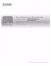 D-Link DWS-4000 Series Cli Command Reference
