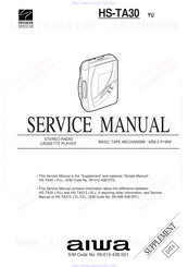 Aiwa HS-TA30 Service Manual