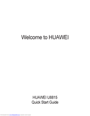 Huawei Ascend G300 Quick Start Manual