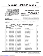 Sharp CD-ES9 Service Manual