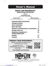 Tripp Lite SmartPro & OmniSmart AGSM1200PSR3HG Owner's Manual