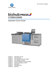 Konica Minolta bizhub press c7000 Operation Quick Manual