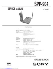 Sony SPP-904 Service Manual