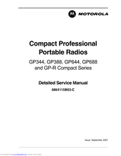 Motorola GP344 Series Detailed Service Manual