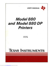 Texas Instruments 880 User Manual