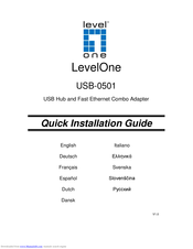 Levelone USB-0501 Quick Installation Manual