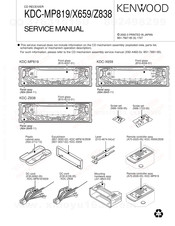 Kenwood KDC-Z838 Service Manual