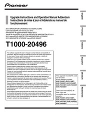 Pioneer T1000-20496 Update Instructions And Operation Manual