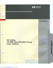 HP 16550A User Reference