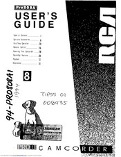 RCA PRO808A User Manual