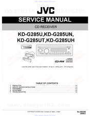 JVC kd-g285u Service Manual