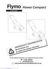 Flymo PC 400 Important Information Manual