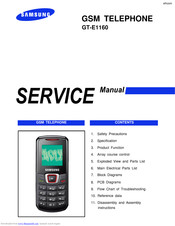 Samsung GT-E1160 Manual