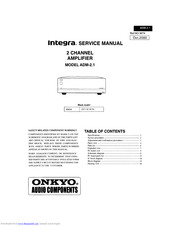 Onkyo Integra ADM-2.1 Service Manual