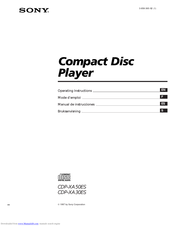 Sony CDP-XA30ES Operating Instructions Manual