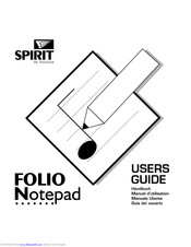 Spirit FOLIO Notepad User Manual