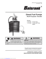 Balcrank 1170-002 Operation Installation Maintenance Manual