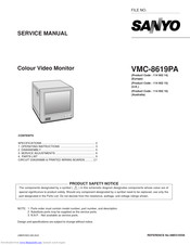Sanyo VMC-8619PA Service Manual