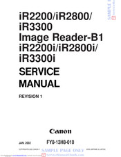 Canon iR3300i Service Manual