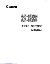 Canon AS-100C Field Service Manual