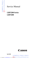 Canon LBP3200 Series Service Manual