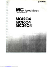 Yamaha MC2404 Operating Manual
