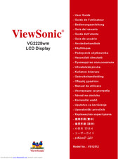 ViewSonic VG2228wm User Manual